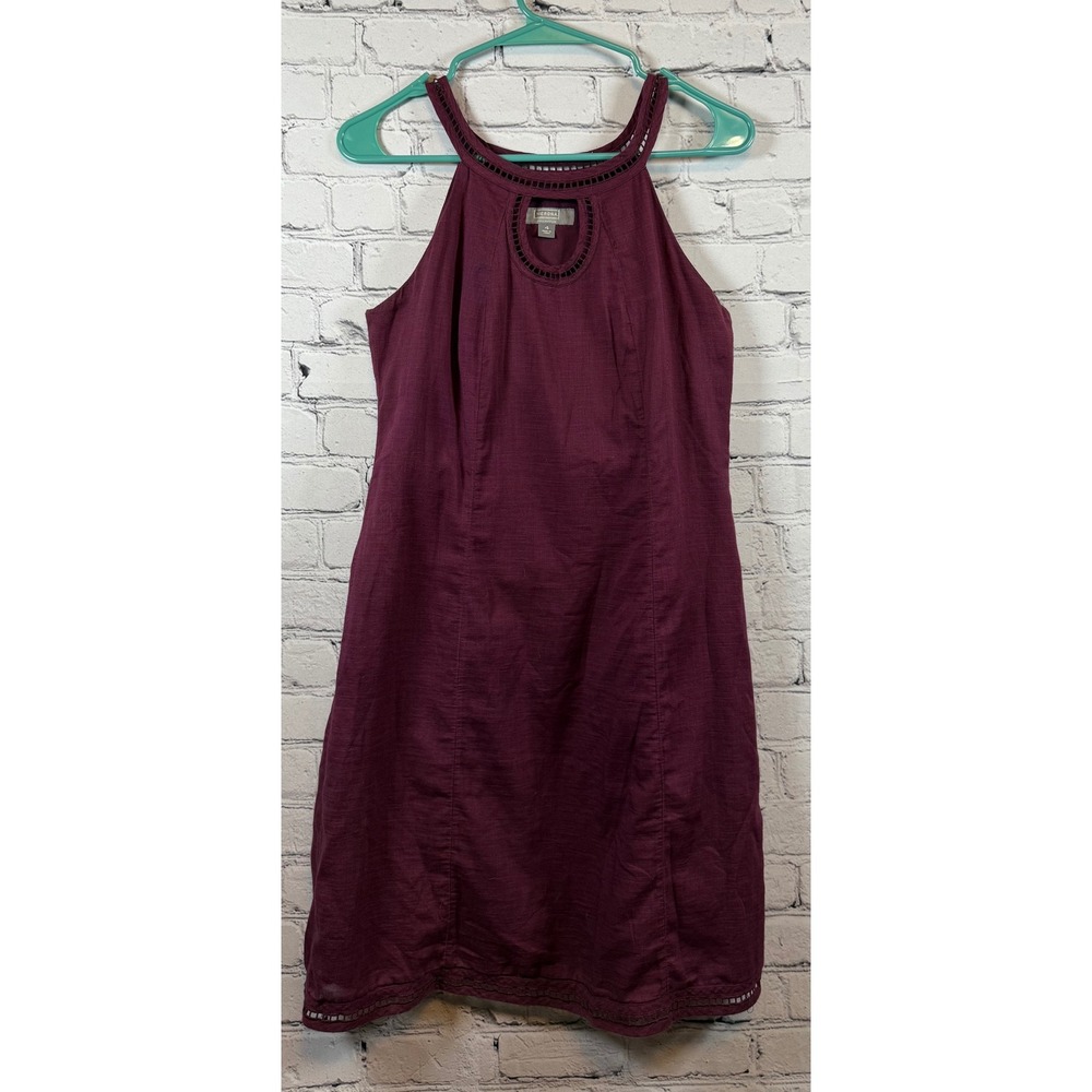 Merona Halter‎ Dress Sleeveless A-Line Keyhole Casual Dress Purple Size 4